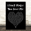 George Michael I Can't Make You Love Me Black Heart Song Lyric Music Art Print