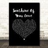 Eric Clapton Sunshine Of Your Love Black Heart Song Lyric Music Art Print