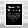 Rush Closer To The Heart Black Heart Song Lyric Music Art Print