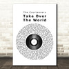 The Courteeners Take Over The World Vinyl Record Song Lyric Quote Print