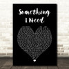 OneRepublic Something I Need Black Heart Song Lyric Music Art Print