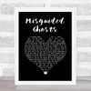 Paramore Misguided Ghosts Black Heart Song Lyric Music Art Print