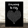 Pink Floyd Learning To Fly Black Heart Song Lyric Music Art Print