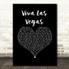 Elvis Presley Viva Las Vegas Black Heart Song Lyric Music Art Print