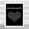 Nick Jonas Introducing Me Black Heart Song Lyric Music Art Print