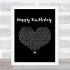 Stevie Wonder Happy Birthday Black Heart Song Lyric Music Art Print