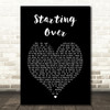 Chris Stapleton Starting Over Black Heart Song Lyric Music Art Print