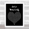 Eminem Lose Yourself Black Heart Song Lyric Music Art Print