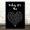 London Grammar Baby Its You Black Heart Song Lyric Music Art Print