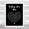 London Grammar Baby Its You Black Heart Song Lyric Music Art Print