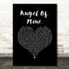 Monica Angel Of Mine Black Heart Song Lyric Music Art Print
