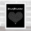 Boys Like Girls Hero Heroine Black Heart Song Lyric Music Art Print