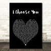 Paris I Choose You Black Heart Song Lyric Music Art Print