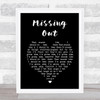 Shed Seven Missing Out Black Heart Song Lyric Music Art Print