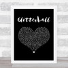 Sigma feat. Ella Henderson Glitterball Black Heart Song Lyric Music Art Print