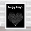 The Shires Crazy Days Black Heart Song Lyric Music Art Print