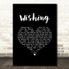 Buddy Holly Wishing Black Heart Song Lyric Music Art Print