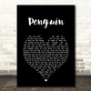 Christina Perri Penguin Black Heart Song Lyric Music Art Print