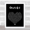 Lamb Gorecki Black Heart Song Lyric Music Art Print
