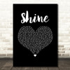 Gabrielle Shine Black Heart Song Lyric Music Art Print