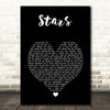 Simply Red Stars Black Heart Song Lyric Music Art Print