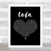 CamelPhat & Elderbrook Cola Black Heart Song Lyric Music Art Print