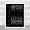 Roberta Flack The First Time Ever I Saw Your Face Black Script Song Lyric Music Art Print