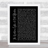 The Alexander Brothers The Northern Lights of Old Aberdeen Black Script Song Lyric Music Art Print