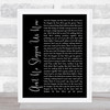 McFadden And Whitehead Ain't No Stoppin Us Now Black Script Song Lyric Music Art Print