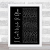 Dusty Springfield I Cant Make It Alone Black Script Song Lyric Music Art Print