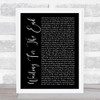 Linkin Park Waiting For The End Black Script Song Lyric Music Art Print