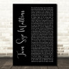 The Front Bottoms Twin Size Mattress Black Script Song Lyric Music Art Print