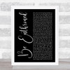 Bethel Music Be Enthroned Black Script Song Lyric Music Art Print