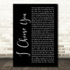 Ryann Darling I Choose You Black Script Song Lyric Music Art Print