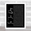 Why Don't We In Too Deep Black Script Song Lyric Music Art Print