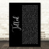 Christine and the Queens Tilted Black Script Song Lyric Music Art Print