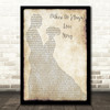 Andy Williams (Where Do I Begin) Love Story Man Lady Dancing Song Lyric Music Art Print