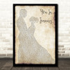 The Wonder Years You In January Man Lady Dancing Song Lyric Music Art Print