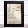 Katrina Stuart Love Shaped Man Lady Dancing Song Lyric Music Art Print