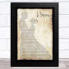 Boyz II Men I Swear Man Lady Dancing Song Lyric Music Art Print