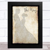 Bruce Springsteen The Way Man Lady Dancing Song Lyric Music Art Print