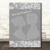 Randy Newman You've Got A Friend In Me Grey Burlap & Lace Song Lyric Music Art Print