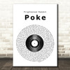 Frightened Rabbit Poke Vinyl Record Song Lyric Quote Print