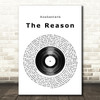 Hoobastank The Reason Vinyl Record Song Lyric Quote Print