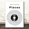 Martin Solveig Places Vinyl Record Song Lyric Quote Print