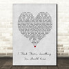 The 1975 I Think There's Something You Should Know Grey Heart Song Lyric Music Art Print