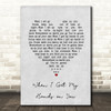 The New Basement Tapes When I Get My Hands on You Grey Heart Song Lyric Music Art Print