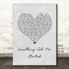 Simply Red Something Got Me Started Grey Heart Song Lyric Music Art Print