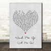 Cliff Richard Wind Me Up (Let Me Go) Grey Heart Song Lyric Music Art Print