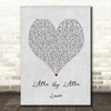 Tom Grennan Little By Little Love Grey Heart Song Lyric Music Art Print